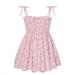 WREESH Toddler Girls Floral Print Dresses Baby Clothes Kids Daisy Slip Dress Floral Beach Dress Pink