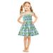 Savings Clearance 2024! Funicet Baby Girls Summer Slip Dresses Sleeveless Printed Beachside Dresses Casual Princess Dress