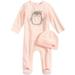 First Impressions Baby Girls 2 Pieces Velour Hat & Penguin Footed Coverall Set