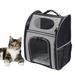 Tucker Murphy Pet™ Demarre Fluffy Pet Carrier Backpack in Gray | 16.5 H x 9.8 W x 12.6 D in | Wayfair A4346B20B980407B87F361A68B40D4E6