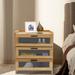 Winston Porter Kawsar Nightstand Wood in Brown | 19.7 H x 12.2 W x 16.5 D in | Wayfair 4B3CCEF138B443D9900525B5DF74A94D