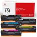 CRG-131 CRG 131 Toner Cartridge Replacement for Canon 131 131h for Canon Color ImageClass MF8280Cw MF624Cw MF628Cw LBP7110Cw MF8230Cn Laser Printer (Black Cyan Yellow Magenta 5-Pack)