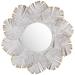 Crestview Collection Miramar Metal Wall Mirror in White