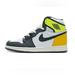 Nike Shoes | Air Jordan 1 Retro High Og White Black Volt University Gold Boys 5 | Color: Black/Yellow | Size: 5b