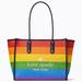 Kate Spade Bags | Kate Spade Pride All Love Rainbow Ella Extra Large Tote Bag Nwt | Color: Black/Red | Size: Os