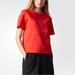 Adidas Tops | Adidas Women’s Trefoil Logo Tee Size S | Color: Red | Size: S