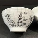 Disney Dining | Goofy Sketch Soup Bowl | Color: Black/White | Size: 5.5”