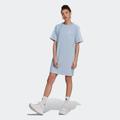 Shirtkleid ADIDAS SPORTSWEAR "W 3S BF T DR" Gr. M, N-Gr, blau (wonder blue, white) Damen Kleider Freizeitkleider