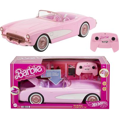 RC-Auto BARBIE "Hot Wheels Barbie The Movie, RC Corvette Cabrio" Fernlenkfahrzeuge bunt Kinder