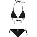 Bügel-Bikini URBAN CLASSICS "Damen Ladies Recycled Triangle Bikini" Gr. XS, N-Gr, schwarz (black) Damen Bikini-Sets Ocean Blue