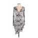 Tart Casual Dress: Gray Animal Print Dresses - Women's Size X-Small