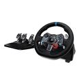 Logitech G29 Driving Force Gaming Rennlenkrad, Zweimotoriges Force Feedback, 900° Lenkbereich, Racing Leder-Lenkrad, Verstellbare Edelstahl Bodenpedale PS4/PS5 + F1 23 PS4 | Deutsch