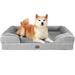 EHEYCIGA Memory Foam Large Dog Bed with Sides Waterproof Orthopedic Dog Beds for Large Dogs Non-Slip Bottom and Egg-Crate Foam Large Dog Couch Bed with Washable Removable Cover