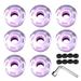 8pcs Skateboard Wheels Up Replacement Wheels Longboard Wheel Set 78A PU Cushion Wheel for Long Board Double Row Skating and Skateboard Accessories