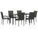 vidaXL Patio Dining Set Outdoor Dining Set Table and Chair Set for Garden