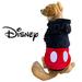 Disney Dog | Nwt Disney's Mickey Mouse "I Am Mickey" Fuzzy Fleece Dog Hoodie Small | Color: Black/Red | Size: Small