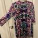 Free People Dresses | Free People Floral Shift Dress | Color: Purple/White | Size: M