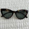 Free People Accessories | Free People Cat Eye Tortoise Sunglasses | Color: Black/Brown | Size: Os