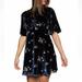 Free People Dresses | Free People My Baby Floral Navy Velvet Minidress | Color: Blue/Pink | Size: 4