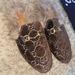 Gucci Shoes | Fur Lined Gucci Mules Size 38 | Color: Brown | Size: 8