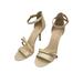 Nine West Shoes | 5. Nine West Axwello Gold Open Toe Sling Back Sandals Size 10 | Color: Gold | Size: 10