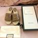 Gucci Shoes | Authentic Gucci Sandal Slides Never Worn Before. | Color: Pink/Tan | Size: 8