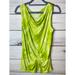 Michael Kors Tops | Michael Kors Women's Tank Tie-Dye Draped Sleeveless Lime Green-Small | Color: Green | Size: S