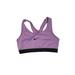 Nike Intimates & Sleepwear | Nike Dri-Fit Sports Bra Purple With Nike Logo Across Chest Polyester And Spandex | Color: Black/Purple | Size: S