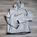 Nike Tops | Nike Therma-Fit Hoodie, Pebbled Nike Check, Size L | Color: Black/Gray | Size: L