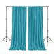 Hiasan Turquoise Backdrop Curtains for Parties, Polyester Photography Backdrop Drapes for Family Gatherings, Wedding Decorations, 5ftx10ft, Set of 2 Panels