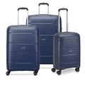 RONCATO Set 3 Trolley G+M+C 4W Galaxy BLU Notte Unisex Adult, Midnight Blue, PEQUEÑO + MEDIANO + Grande, Suitcase