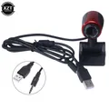 Webcam USB 2.0 Mini caméra haute définition microphone à 360 degrés CMOS à clipser pour