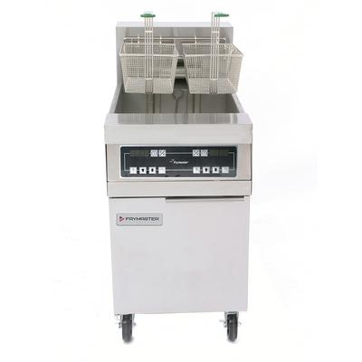Frymaster FPRE480-21 208/3 Commercial Electric Fryer - (4) 80 lb Vats, Floor Model, 208v/3ph, (4) 80 lb Frypots, Freestanding, Stainless Steel