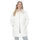 TRENDYOL Damen Trendyol Women's Oversize Puffer Plain Woven Fabric Winter Jacket Coat, Ecru, S EU