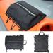 harmtty Deck Bag Rotatable Hook Waterproof Smooth Zipper Portable Kayak Deck Cover Pouch Surfing Equipment Accessories Boat Accessories Black