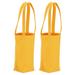 Uxcell Water Bottle Holder Water Bottle Carrier with Strap Water Bottle Sleeve Yellow 2Pack
