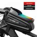 MELLCO Bike Front Frame Bags Bicycle Phone Bags Waterproof Top Tube Mount Handlebar Storage Bag Bike Phone Holder With Touch Screen Large Capacity Cycling Pack Fit Phones Below 7.0