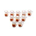 JETTINGBUY 10Pcs 1:12 dollhouse miniature kitchen beer glass food drink cups mug bar decor