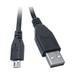 C&E Micro USB 2.0 Cable Black Type A Male/Micro-B Male 15 Feet