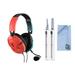 Pre-Owned Turtle Beach Recon 50 Gaming Headset Red/Blue With Cleaning Kit BOLT AXTION Bundle (Refurbished: Like New)