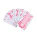 huanledash 50/100Pcs Nail Form Clear Scale Floral Print Extra Long Sufficient Quantity DIY Thick Nail Extensions Paper Holder Tool Beauty Salon Nail Art Accessories