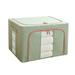 Clothes Storage Bag Foldable Storage Bin Closet Organizer with Reinforced Handle Sturdy Fabric Clear Window for Sweaters Coats T-shirts Blankets 1Pack (30x20x40cm/11.8x7.9x15.7in) Green