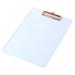 Transparent/Matte Acrylic Clipboard Standard A4 Letter Size Storage Multifunctional Accessories Portable File Board Clip for A4 Paper Memo Matte Rose Gold