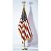 Annin Flagmakers 21700 4-.33 ft. X 5-.5 ft. Colonial Nyl-Glo U.S. Flag with Fringe