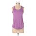 Reebok Active Tank Top: Purple Activewear - Women's Size X-Small