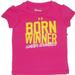 Under Armour Shirts & Tops | Girls Under Armour Tee Born Winner Shirt Top Ua Heatgear Cool Dry & Light | Color: Pink | Size: 18mb