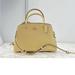 Coach Bags | Coach 91146 Mini Lillie Leather Carryall In Vanilla Cream | Color: Yellow | Size: Os