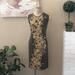 Nine West Dresses | Nine West Sleeveless Floral Sheath Dress | Color: Brown/Tan | Size: 8