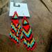 Anthropologie Jewelry | Anthropologie Dangling Beaded Earrings, Brand New | Color: Red | Size: Os