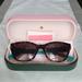 Kate Spade Accessories | Kate Spade Cateye Female Acetate Sunglasses | Color: Blue/Brown | Size: 5018-140